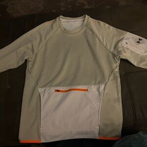 Under Armour Tan and Orange Sweatshirt